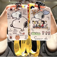Snoopy Card Holder Work Card Holder Student Campus Meal Card Water Card Subway Lanyard Key Chain Cha