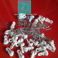 Curtains, wire wheels, 1 package contains 7 wheels & 7 wires, curtains