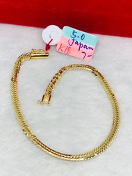 18k JAPAN Gold bracelet 10 cut