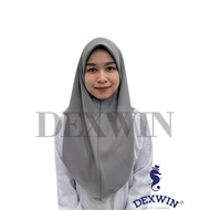[TUDUNG SAHAJA] tudung kelabu kain licin koshibo persatuan pengakap