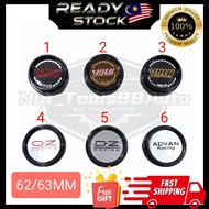 All Original 100% Size 62MM Black Rim Cap Car Sport Rim Wheel Cap YOLK/OZ/ADVAN/RACING CE28 TE37 RE3