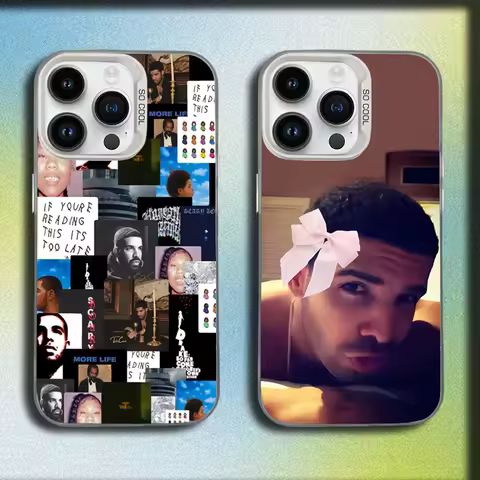 Funny Singer D-Drake Rapper Phone Case For iPhone 16,15,14,13,12,11,Mini,Pro,SE,MAX White Matte Shoc