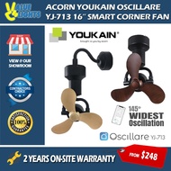 [Climate Voucher] YOUKAIN by Acorn Oscillare YJ-713 Wide Angle 145° Smart Corner Fan 16" Silent Ceil