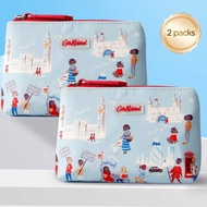 2 ชิ้น กระเป๋าใส่เครื่องสำอางพิมพ์ลาย แบรนด์ Cath Kidston จากอังกฤษ กระเป๋าเครื่องสำอางเก็บของเดินทา