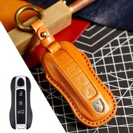 New Luxury Leather car key case cover fob protector for Porsche Cayenne 718 958 Panamera 911 Macan k