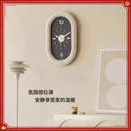 [Panda Bear] Clock Wall Clock Cream Style Wall Clock Wall Clock Living Room Clock Household Art Creative Clock Background Wall Wall Clock Modeling Clock Perforation-Free