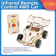 DIY Electronic Kit 2.4G Four-Channel Remote Control Four-Wheel Drive Racing Car Handmade Boys Circui