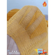 Jaring Pukat Nilon 250/5 x 12mm (1/2") Kuning | Jaring Anak Udang Ikan Bilis | Pukat Kosong | Nylon 