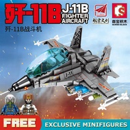 Sembo Block 202071 J-11B Fighter Air Craft Missile Vehicle Tank Military Army Building Block Brick T
