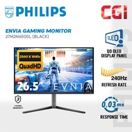 PHILIPS 26.5" Evnia 27M2N6500L QD OLED QHD HDR10 G-Sync 240Hz 0.03ms Gaming Monitor - Dark Slate