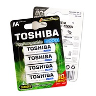 TOSHIBA東芝3號低自放電鎳氫充電電池2000mAh(4顆入)送電池盒
