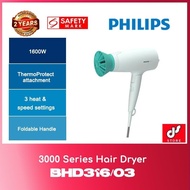 Philips BHD316/03 3000 Series Hair Dryer WITH 2 YEARS WARRANTY