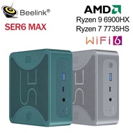 Beelink SER6 MAX AMD Ryzen 9 6900HX Mini PC Ryzen 7 7735HS Windows 11 Wifi 6 BT5.2 DDR5 4800M NVME S