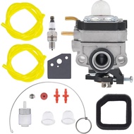 NIMTEK 753-05908 Kit Karburetor untuk Troy-Bilt TB4SC Yard Man YM45SC Sesuai dengan HB425 BV428 Craf