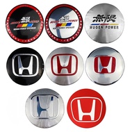 4pcs 56mm Honda Mugen Power Odyssey City Insight Accord Civic CRV Car Wheel Center Hub Cap Sticker