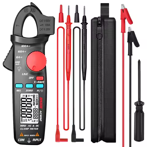 BSIDE ACM92 Digital Clamp Meter DC/AC Current 100A 0.1/1mA Car Repair Ammeter Voltage Resistance Hz 