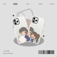 HUG COUPLE Case Ins Cute Phone CASE Compatible For iPhone 6 7 8 Plus Xs Max XR 11 Pro 12 Pro Max 13 