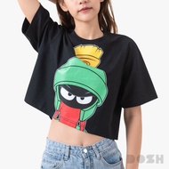 DOSH-UT WOMENS CROPPED T-SHIRTS LOONEY TUNES เสื้อยืดครอปผู้หญิง FLLTWT1000-BL (XS/S-M/L)