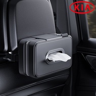 KIA EV5 EV9 Sorento Carnival Universal Car Tissue Box Multipurpose Leather
