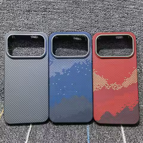 Real Genuine Carbon Fiber Aramid Magnetic Case For POCO F9 Ultra / POCO F8 Ultra Magsafe Magnets She