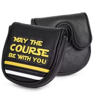 May The Course Be With You DF3 Mallet Putter Cover Golf Head Cover Golf Club Cover