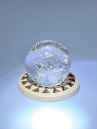 全新 冰透骸骨閃靈鑽水晶球 25.5mm 骸骨水晶球 閃靈鑽球 閃靈鑽波波 閃靈鑽 天然水晶 手串 手鏈 晶簇 晶鎮 水晶球 能量柱 水晶柱 水晶擺設 買滿HK$100面交只限寶琳