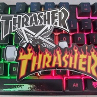 THRASHER Font Logo STICKER - MOTORCYCLE STICKER / HELMET STICKER / LAPTOP STICKER