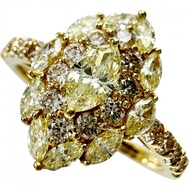 Size 12, 1.00ct Diamond Ring, K18 Gold, 2.8g, Women's [Used]