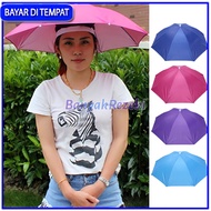 Topi payung lebar kepala dewasa Topi payung opi jepang anti panas Topi payung kepala dewasa besar ju