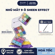 SHEEN EFFECT Super Bright Optical Color Changing Eyeshadow Palette 9 Panels Eyeshadow Palette Eyesha