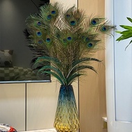 Readystock Peacock Feather Peacock Feather This Year New Arrival Feather Decoration Vase Arrangement