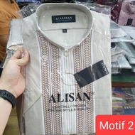 Baju Koko Alisan Lengan Pendek Ginal Ukuran 14,5 (S)