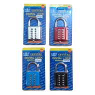 40mm 10 Digit Digital Padlock CRYSTAL Color 10-Digit Combination Padlock