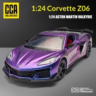 DL 1:24 Chevrolet Corvette Z06 Metal Alloy Toys Car Model Diecast Vehicle For Boys Kids Simulation S