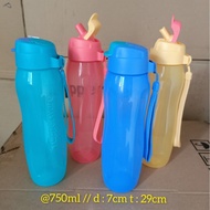 ASLI BOTOL TUPPERWARE//ECO BOTTLE STRAW 750ML | NEW