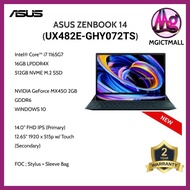 [NEW] ASUS ZENBOOK DUO 14 UX482E-GHY072TS (14 FHD TOUCH / INTEL I7-1165G7 / 16GB / 512GB SSD/MX450 2GB) LAPTOP