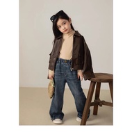 PREMIUM UNISEX CHILDREN'S LEATHER JACKET - DAHYE LEATHER JACKET - Boys' and Girls' LEATHER JACKET