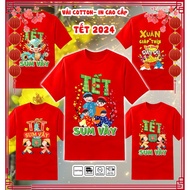 T-shirt CNY reunion 2024, family t-shirt CNY reunion 2024 year of the dragon, t-shirt CNY 2024 unise
