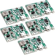 (5 Pack) JacobsParts Micro-USB TP4056 3.7V Battery Charger Module 7W DC UPS with Adjustable Step-up 