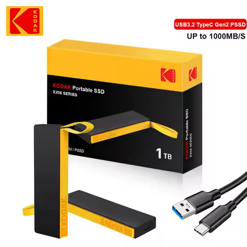 Kodak Type-C external interface SSD 1000MB/S hard drive 1TB USB3.2 Mini portable SSD 1TB laptop smar