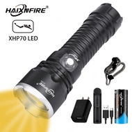 HaixnFire DV59 XHP70 Waterproof Diving Flashlight - Yellow Light