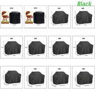 Black BBQ Cover Outdoor Dust Waterproof Weber Heavy Duty Grill Cover Rain Protective Outdoor Barbecue Cover Round Bb