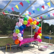MERAH 17th August Red and White Fabric Triangle Flag (1 Set/15pcs Flag)