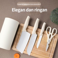 Pisau Gunting Dapur dan Tempat PenyimpananPisau Dapur with set Stainless Steel Mata Pisau Tajam set
