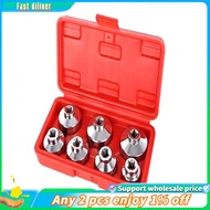 In stock-7 Pieces Oil Filter Socket Wrench 24mm to 38mm 3/8-Inch Drive Oil Filter Removal Socket Fil