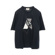 HERMES Etrier en Fragments T卹棉質海軍藍二手男式#XS