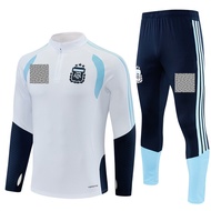 2026 ARG Sweatshirt Man Long Sleeves Tracksuits White Sportswear + Long Pants