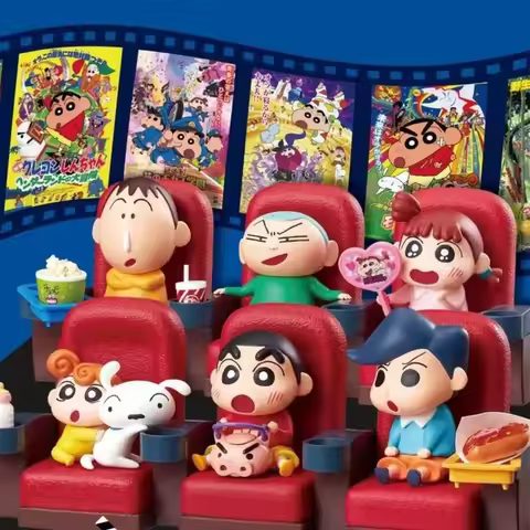 Rement Crayon Shin-chan Shinnosuke Nohara Himawari Nohara Shiro Masao Sato Cinema Series Blind Box B