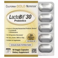 LactoBif 30 益生菌，LactoBif 30 Probiotic 60粒，含 8 種活性+ 5 種乳杆菌和 3 種雙歧杆。含 300 億 CFU幫助消化和腸道健康(平行進口)09657