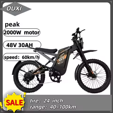 OUXI GT2000 electric bicycle Peak 2000W motor 48V 30AH Battery hydraulic brake 60km/h E Bike Mountai